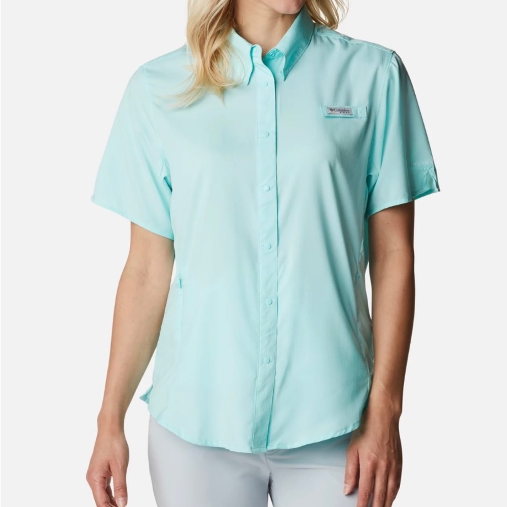 Columbia Women’s PFG Tamiami II Short Sleeve Fishing Shirt Size M